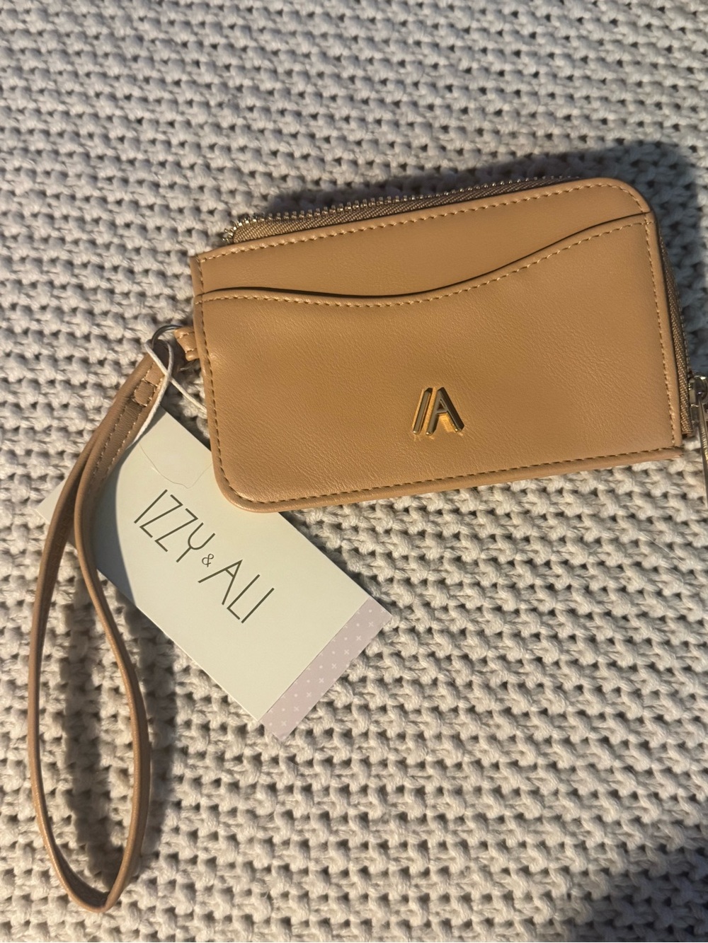 Izzy & Ali Tan Wristlet Clutch